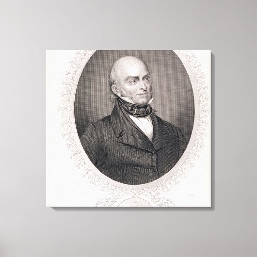 John Quincy Adams Canvas Afdruk (Voorkant)