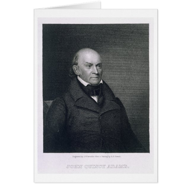 John Quincy Adams, gegraveerd door John Wesley Par (Voorkant)