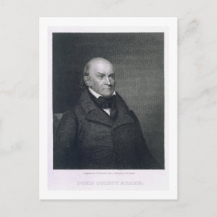 John Quincy Adams, gegraveerd door John Wesley Par Briefkaart