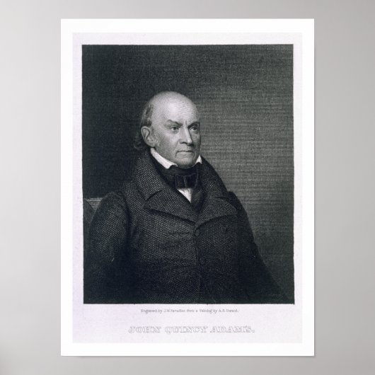 John Quincy Adams, gegraveerd door John Wesley Par Poster (Voorkant)