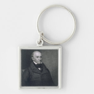 John Quincy Adams, gegraveerd door John Wesley Par Sleutelhanger