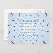 John Quincy Adams Leadership Quote Briefkaart (Voorkant / Achterkant)