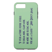 John Quincy Adams Leadership Quote Case-Mate iPhone Case (Achterkant)