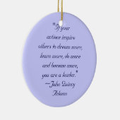 John Quincy Adams Leadership Quote Keramisch Ornament (Rechts)