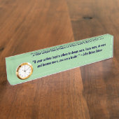 John Quincy Adams Leadership Quote Naambordje (Zijkant)