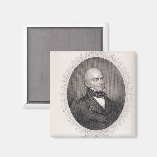 John Quincy Adams Magneet (Voorkant / Achterkant)