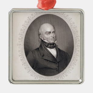 John Quincy Adams Metalen Ornament
