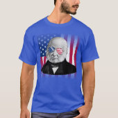 John Quincy Adams Patriotic American 4th of July T-shirt (Voorkant)