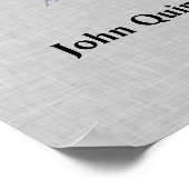 John Quincy Adams Patriotic Religious Quote Poster (Hoek)