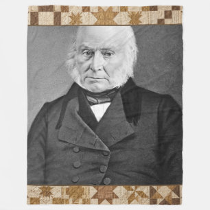 John Quincy Adams Presidentiële Quilt Dekbed Fleece Deken
