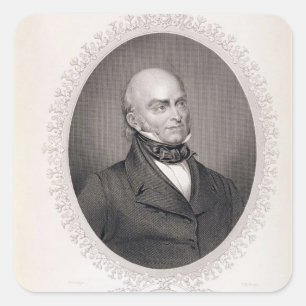 John Quincy Adams Vierkante Sticker