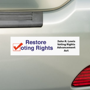 John R. Lewis Stemrecht Vooruitgang Act Bumpersticker