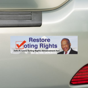 John R. Lewis Stemrecht Vooruitgang Act Bumpersticker