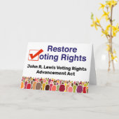 John R. Lewis Stemrecht Vooruitgang Act Kaart (Gele Bloem)