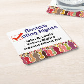 John R. Lewis Stemrecht Vooruitgang Act Kartonnen Onderzetters (Schuin)