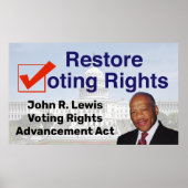 John R. Lewis Stemrecht Vooruitgang Act Poster (Voorkant)