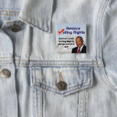 John R. Lewis Stemrecht Vooruitgang Act Vierkante Button 5,1 Cm (In situ)