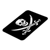 John Rackham (Calico Jack) Pirate Flag Jolly Roger Magneet (Linkerzijde)