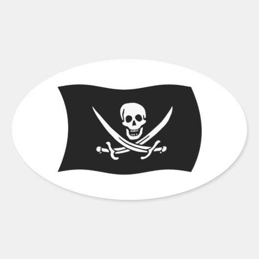 John Rackham Flag Sticker (Voorkant)
