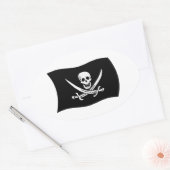 John Rackham Vlagsticker Ovale Sticker (Envelop)