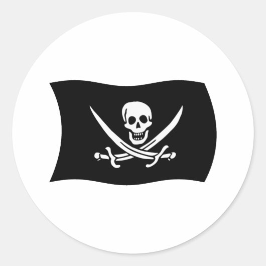 John Rackham Vlagsticker Ronde Sticker (Voorkant)