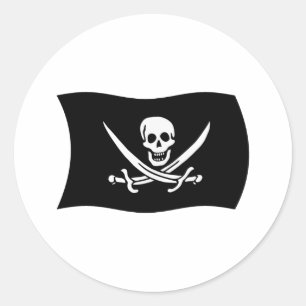 John Rackham Vlagsticker Ronde Sticker