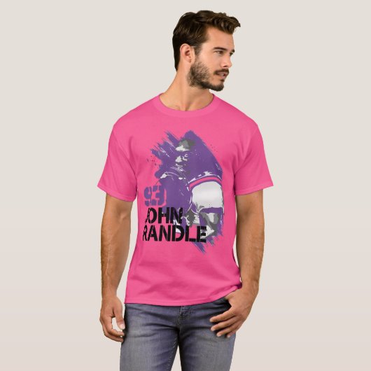 John Randle Minnesota Paint T-shirt (Voorkant volledig)