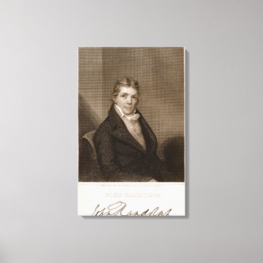 John Randolph (1773-1833) engraved by Thomas B. We Canvas Afdruk (Voorkant)