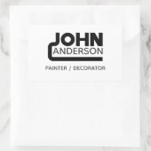 John Rechthoekige Sticker (Tas)