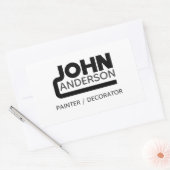 John Rechthoekige Sticker (Envelop)