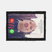 John Rk Is Calling Funny Answer Call Phone  Fleece Deken (Voorkant (Horizontaal))