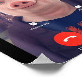 John Rk Is Calling Funny Answer Call Phone Poster (Hoek)