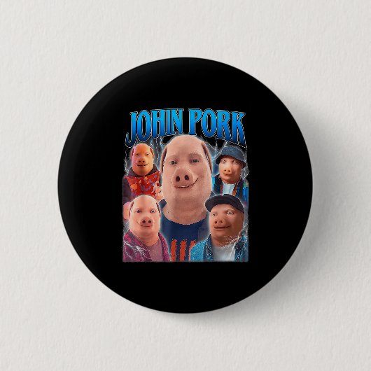 John Rk Meme Humor Men Women  Ronde Button 5,7 Cm (Voorkant)