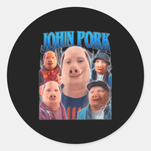 John Rk Meme Humor Men Women Ronde Sticker (Voorkant)