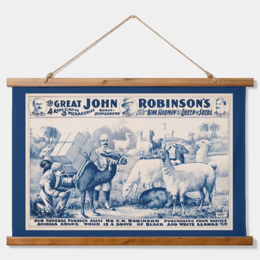  John Robinson Circus-Poster Hangend Wandkleed (Voorkant)