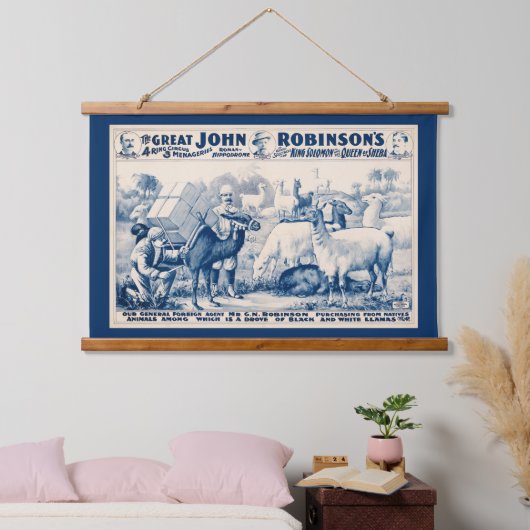 John Robinson Circus-Poster Hangend Wandkleed (Slaapkamer)