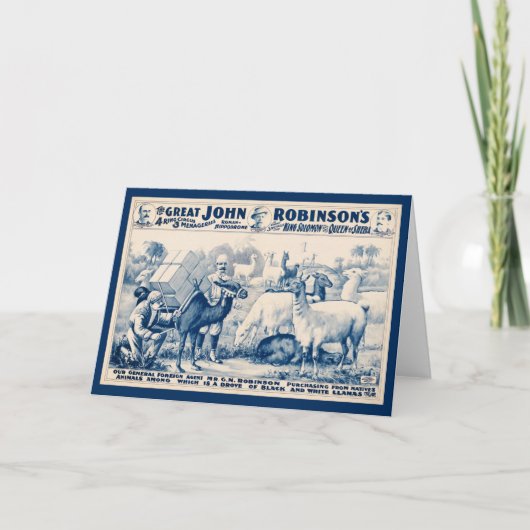  John Robinson Circus-Poster Kaart (Voorkant)