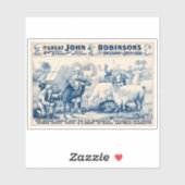  John Robinson Circus-Poster Sticker (Vel)