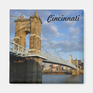 John Roebling Bridge Cincinnati Photo Magnet