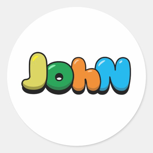 John Ronde Sticker (Voorkant)