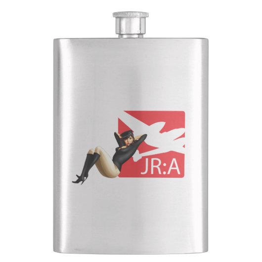 John Ross: American' Pinup Girl Flask Flacon (Voorkant)