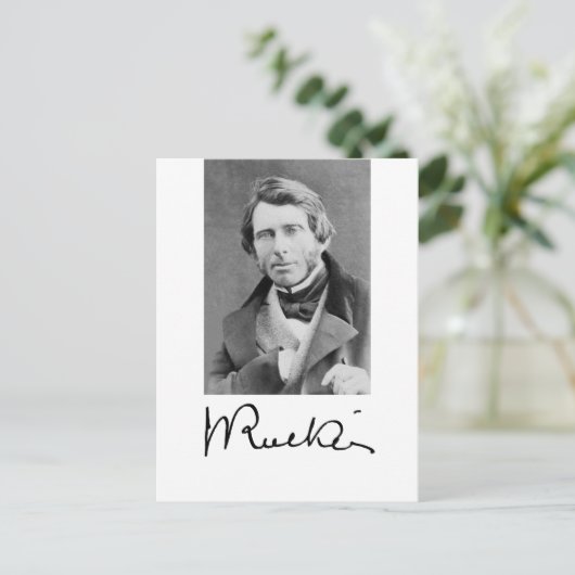 John Ruskin Briefkaart (Staand voorkant)