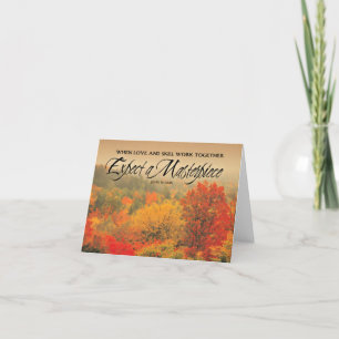 John Ruskin Inspirerend Quote "Masterpiece" Bedankkaart