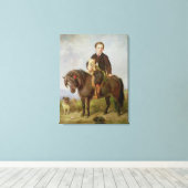 John Samuel Bradford als jongen Canvas Afdruk (Insitu (Houten vloer))