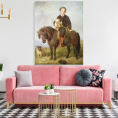 John Samuel Bradford als jongen Canvas Afdruk (Insitu (Woonkamer))