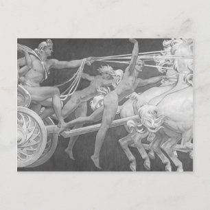John Sargent-Apollo in Zijne Chariot met de Uren Briefkaart