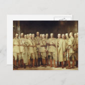 John Sargent-generale officieren van de Eerste Wer Briefkaart (Voorkant / Achterkant)
