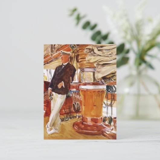 John Sargent-Kapitein Herbert M. Sears Briefkaart (Staand voorkant)