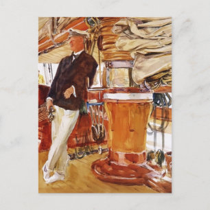 John Sargent-Kapitein Herbert M. Sears Briefkaart