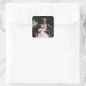 John Sargent- Mrs Henry Phipps en haar kleinzoon Vierkante Sticker (Tas)